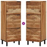 vidaXL Highboard Marron 40 x 33 x 110 cm Bois d'acacia massif