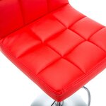 vidaXL Tabourets de bar lot de 2 rouge similicuir