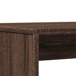 vidaXL Ensemble table à manger et bancs 3 Pièces bois d'ingénierie