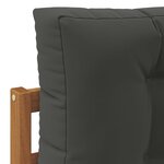 vidaXL Ensemble de canapés d'extérieur 4 pc Naturel et Anthracite