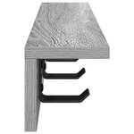 vidaXL Porte-manteau mural Sonoma gris 40 x 10.5 x 10.5 cm