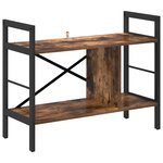 vidaXL Étagère Chêne fumé 75 x 30 x 58 5 cm Bois d'ingénierie