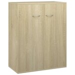 vidaXL Buffet Chêne sonoma 60x30x75 cm Bois d'ingénierie