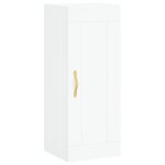 vidaXL Buffet haut Blanc 34 5x34x180 cm Bois d'ingénierie