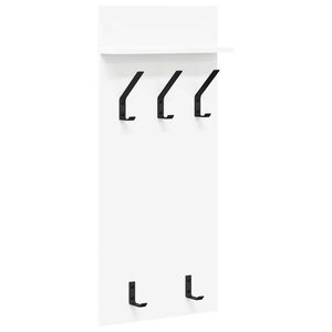 vidaXL Porte-manteau mural Blanc 90 x 40 x 10 cm Bois d'ingénierie