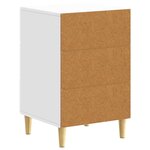 vidaXL Table de chevet Blanc brillant 43 x 39 5 x 66 5 cm