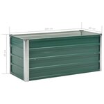 vidaXL Lit surélevé de jardin Acier galvanisé 100x40x45 cm Vert