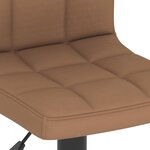 vidaXL Tabourets de bar lot de 2 marron tissu