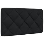 vidaXL Cadre de lit sans matelas noir 80x200 cm tissu