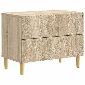 vidaXL Table de chevet Chêne Sonoma 62 x 34 5 x 48 cm
