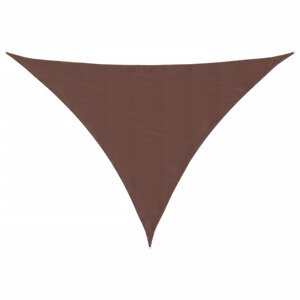vidaXL Voile de parasol tissu oxford triangulaire 3x4x5 m marron