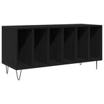 Meuble d'enregistrement vidaXL Noir Chêne 100x38x48 cm Bois d'ingénierie