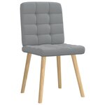 vidaXL Chaises à manger lot de 6 gris clair tissu