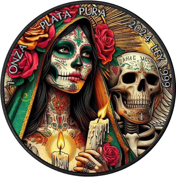 Pièce de monnaie en Argent g 31.1 (1 oz) Millésime 2024 Dia Muertos Mb DIA DE LOS MUERTOS VII
