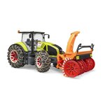 BRUDER - Tracteur CLAAS Axion 950 avaec chaînes et souffleuse a neige - 48 cm