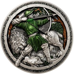 Pièce de monnaie en Argent 2000 Francs g 62.2 (2 oz) Millésime 2025 ROBIN HOOD