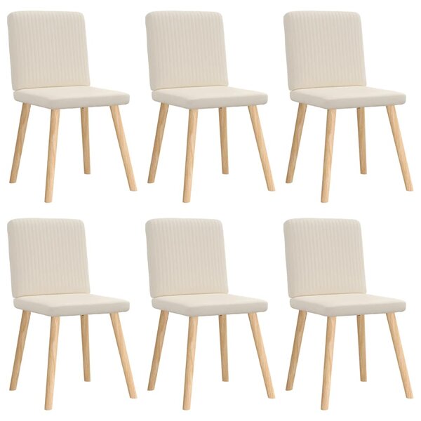 vidaXL Chaises à manger lot de 6 Lin