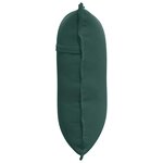 vidaXL Coussin de Dos Vert foncé 60 x 50 cm Tissu en velours côtelé