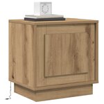 vidaXL Cabinet de chevet avec 2 Pièces chêne artisanal 44 x 34 5 x 45 cm