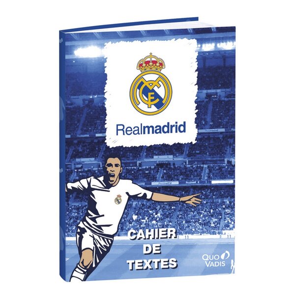Cahier de textes 15 x 21cm - real madrid - produit officiel