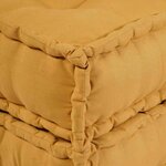 vidaXL Canapé modulaire 2 Pièces Jaune 140 x 70 x 56 cm tissu