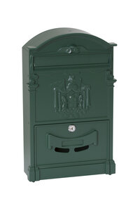 Boîte aux lettres style rétro - classique  Residencia D-2151/V  Aluminium  Vert