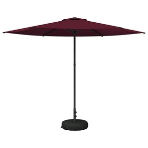 vidaXL Parasol de jardin avec base 300 x 300 cm Polyester