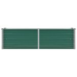 vidaXL Lit surélevé de jardin Acier galvanisé 160x40x45 cm Vert