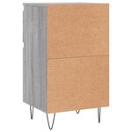 vidaXL Buffets 2 Pièces sonoma gris 40x35x70 cm bois d'ingénierie