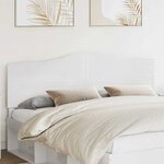 vidaXL Tête de lit Blanc Brillant 200 cm Bois d'ingénierie