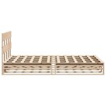 vidaXL Cadre de lit sans matelas 120x190 cm bois de pin massif