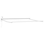 vidaXL Cadre de store rétractable électrique Blanc 4 x 2 m Aluminium