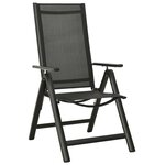 vidaXL Ensemble à manger de jardin 9 Pièces aluminium anthracite
