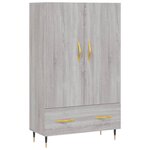vidaXL Buffet haut sonoma gris 69 5x31x115 cm bois d'ingénierie