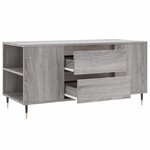 vidaXL Table basse sonoma gris 102x44 5x50 cm bois d'ingénierie