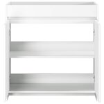 vidaXL Meuble sous lavabo de salle de bain Blanc 78 5 x 37 5 x 81 cm