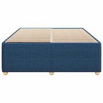 vidaXL Cadre de lit sans matelas bleu 140x200 cm tissu