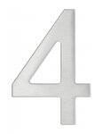 THIRARD - Chiffre 4 adhésif  inox  H.76mm - THIRARD