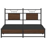 vidaXL Cadre de lit sans matelas chêne marron 140x200 cm
