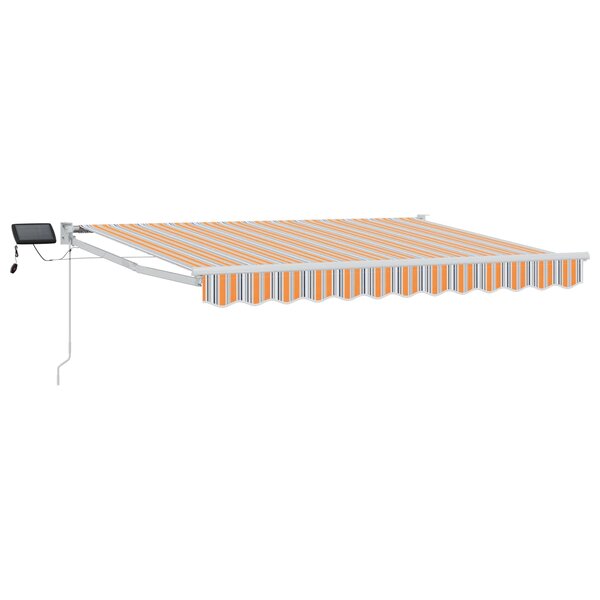 vidaXL Store rétractable manuel avec LEDs 3 x 2 5 m