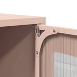 vidaXL Buffet haut rose 68x39x107 cm acier