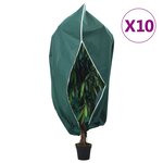 vidaXL Housses de protection pour plantes avec fermeture éclair 10 Pièces
