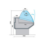 Comptoir Réfrigéré d'Exposition Bombé & Statique - Profondeur Plan 716 mm - AFI Collin Lucy - 2920 mm