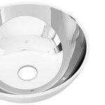 vidaXL Lavabo 28 x 10 cm Céramique Argenté