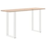 vidaXL Pieds de table de bar en U 2 pièces blanc 50 x (90-91) cm acier