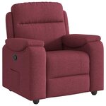 vidaXL Fauteuil inclinable Rouge bordeaux Tissu