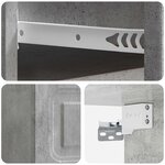 vidaXL Cabinet de chevet mural Gris béton 34 5 x 33 x 20 cm