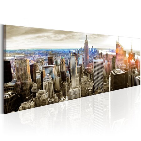 Tableau - manhattan: island for rich l x h en cm 120x40