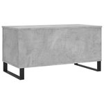 vidaXL Table basse Gris béton 90x44 5x45 cm Bois d'ingénierie
