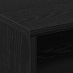 vidaXL Cabinet à Roulettes avec étagère Chêne noir 60 x 48 x 81 cm
